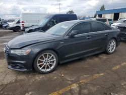 Salvage cars for sale at Woodhaven, MI auction: 2017 Audi A6 Premium Plus