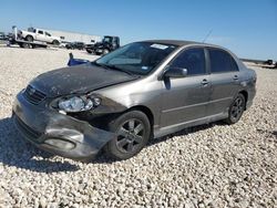 Salvage cars for sale from Copart New Braunfels, TX: 2005 Toyota Corolla CE