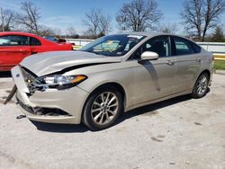 Salvage cars for sale at Rogersville, MO auction: 2017 Ford Fusion SE