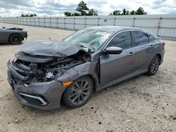 Salvage cars for sale at Houston, TX auction: 2020 Honda Civic EX