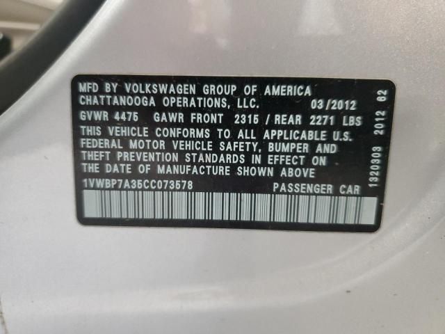 2012 Volkswagen Passat SE