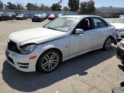 Salvage cars for sale at Martinez, CA auction: 2012 Mercedes-Benz C 250