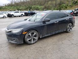Salvage cars for sale at Hurricane, WV auction: 2018 Honda Civic Touring
