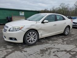 Salvage cars for sale from Copart Ellwood City, PA: 2013 Chevrolet Malibu LTZ