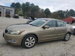 Salvage cars for sale at Mendon, MA auction: 2008 Honda Accord EXL