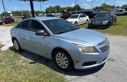 Vehiculos salvage en venta de Copart Ocala, FL: 2011 Chevrolet Cruze LS