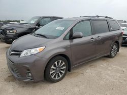 Salvage cars for sale from Copart Houston, TX: 2020 Toyota Sienna XLE