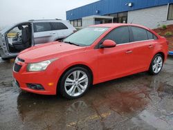 Salvage cars for sale from Copart Woodhaven, MI: 2014 Chevrolet Cruze LTZ