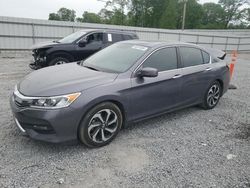 Salvage cars for sale at Gastonia, NC auction: 2017 Honda Accord EXL