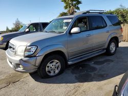 Salvage cars for sale from Copart San Martin, CA: 2002 Toyota Sequoia Limited