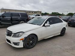 Salvage cars for sale from Copart Wilmer, TX: 2013 Mercedes-Benz C 250