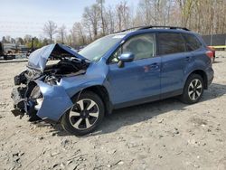 Salvage cars for sale from Copart Waldorf, MD: 2018 Subaru Forester 2.5I Premium