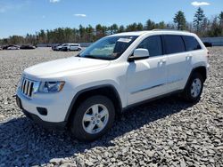 Salvage cars for sale at Windham, ME auction: 2012 Jeep Grand Cherokee Laredo