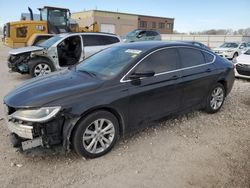 Salvage cars for sale from Copart Kansas City, KS: 2015 Chrysler 200 Limited