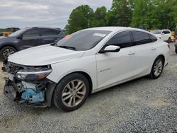 Salvage cars for sale at Concord, NC auction: 2016 Chevrolet Malibu LT