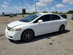 Salvage cars for sale from Copart Miami, FL: 2010 Honda Civic LX