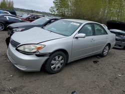 Salvage cars for sale at Arlington, WA auction: 2003 Toyota Camry LE