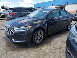 Salvage cars for sale at Woodhaven, MI auction: 2020 Ford Fusion SEL