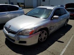 Salvage cars for sale from Copart Vallejo, CA: 2007 Honda Accord EX