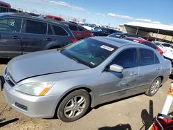 2007 Honda Accord EX en venta en Brighton, CO