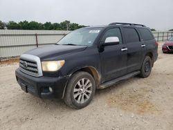 Salvage cars for sale from Copart New Braunfels, TX: 2010 Toyota Sequoia Limited