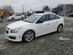 Salvage cars for sale from Copart Mebane, NC: 2015 Chevrolet Cruze LTZ