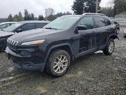 Salvage cars for sale at Graham, WA auction: 2017 Jeep Cherokee Latitude