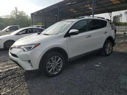 Salvage cars for sale from Copart Cartersville, GA: 2017 Toyota Rav4 Limited