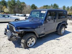 Salvage cars for sale from Copart Mendon, MA: 2004 Jeep Wrangler / TJ Sport
