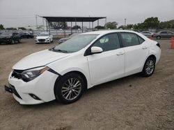 Salvage cars for sale at San Diego, CA auction: 2015 Toyota Corolla L