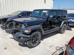 Salvage cars for sale at Haslet, TX auction: 2022 Jeep Wrangler Unlimited Sport