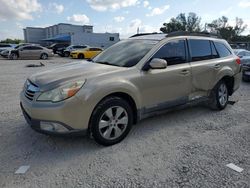 Salvage cars for sale from Copart Opa Locka, FL: 2010 Subaru Outback 2.5I Premium