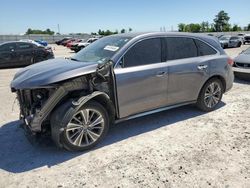 Salvage cars for sale at Houston, TX auction: 2018 Acura MDX Technology