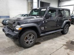 Salvage cars for sale at Ham Lake, MN auction: 2018 Jeep Wrangler Unlimited Sport