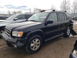 Salvage cars for sale from Copart Elgin, IL: 1999 Nissan Pathfinder LE