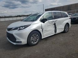 Salvage cars for sale from Copart Fredericksburg, VA: 2022 Toyota Sienna XLE