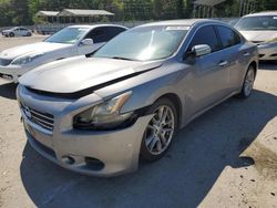 Salvage cars for sale from Copart Savannah, GA: 2009 Nissan Maxima S