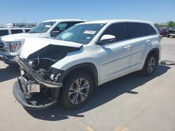 Salvage cars for sale from Copart Grand Prairie, TX: 2015 Toyota Highlander LE