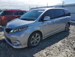 Salvage cars for sale at Cahokia Heights, IL auction: 2017 Toyota Sienna SE