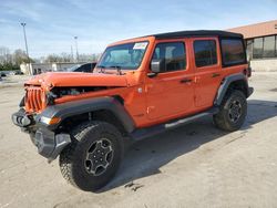 Salvage cars for sale at Fort Wayne, IN auction: 2019 Jeep Wrangler Unlimited Sport