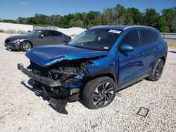 Salvage cars for sale at New Braunfels, TX auction: 2021 Hyundai Tucson Limited