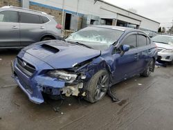 Salvage cars for sale at New Britain, CT auction: 2016 Subaru WRX Limited