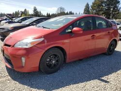 Salvage cars for sale at Graham, WA auction: 2015 Toyota Prius