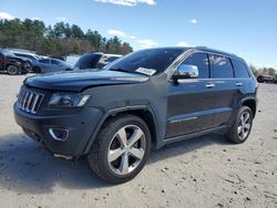 Salvage cars for sale at Mendon, MA auction: 2014 Jeep Grand Cherokee Limited