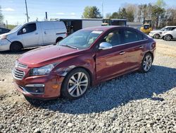 Salvage cars for sale from Copart Mebane, NC: 2015 Chevrolet Cruze LTZ