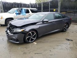 Salvage cars for sale from Copart Waldorf, MD: 2018 Honda Accord Sport