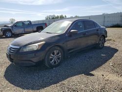 Salvage cars for sale at Anderson, CA auction: 2012 Honda Accord SE