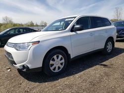 Salvage cars for sale at Columbia Station, OH auction: 2014 Mitsubishi Outlander ES