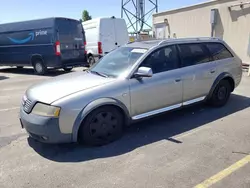 Salvage cars for sale at Hayward, CA auction: 2001 Audi Allroad
