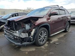 Salvage cars for sale at New Britain, CT auction: 2017 Toyota Highlander SE